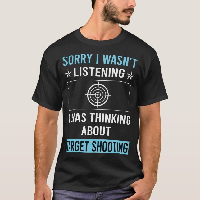 T-shirt Tir sur cible sans écoute (Devant)
