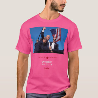 T-shirt Tir Sur Le Rassemblement Donald Trump En Pennsylva
