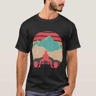 T-shirt Tirage au soleil Powerlifting drôle