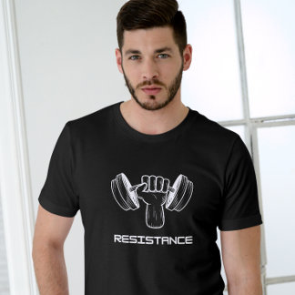 T-shirt Tirage de gymnase de résistance pour hommes