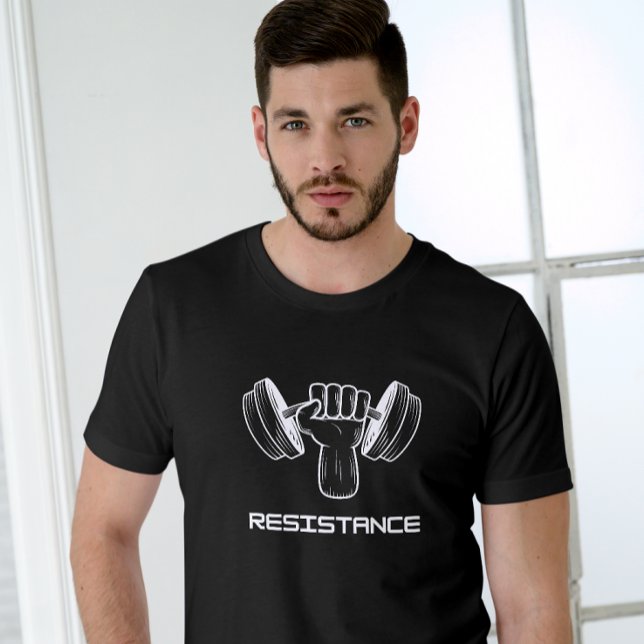 T-shirt Tirage de gymnase de résistance pour hommes (Créateur téléchargé)