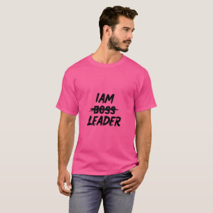 T-shirt Tirage de personnalisation couleur "Iam Leader pas