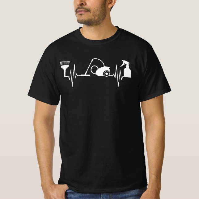 T-shirt tirage de service de nettoyage (Devant)