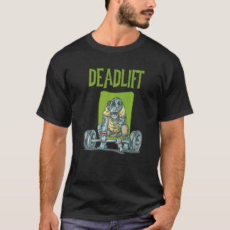 T-shirt Tirage de terre de zombie Exercice de musculation
