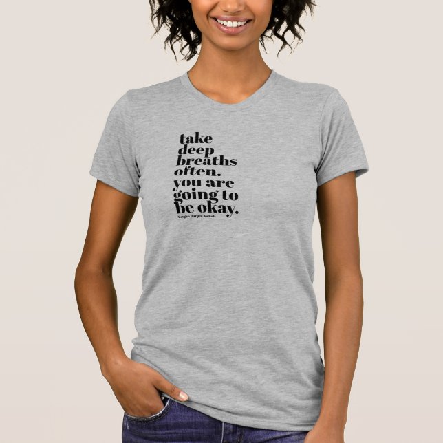 T-shirt Tirage féminin de citation inspirante (Devant)