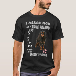 T-shirt Tirage Maman Papa Chien Épagneul Anglais Jouet Kin