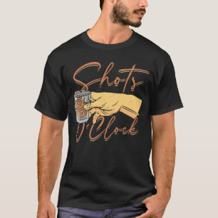 T-shirt Tirages à l'horloge tequila