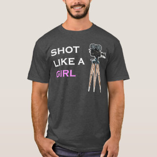 T-shirt Tiré Comme Une Fille Réalisatrice De Film Féminine
