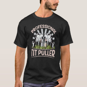 T-shirt Tire-lait professionnel pour un éleveur de vaches