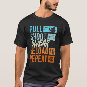 T-shirt Tirer sur la malédiction Recharger Tirer sur l'arg