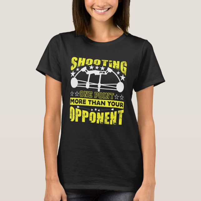 T-shirt Tirer un point de plus que votre adversaire (Devant)