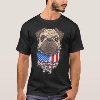 T-shirt Tireur américain 4 juillet Drapeau patriotique Usa