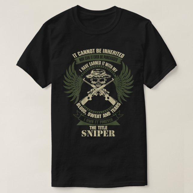 T-shirt Tireur d'élite militaire (Design devant)