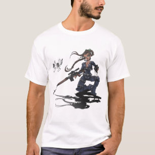 T-shirt tireur isolé un