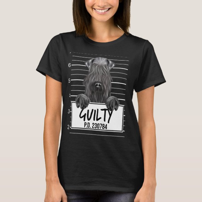 T-shirt Tireur Kerry Blue Terrier Coupable Chien (Devant)