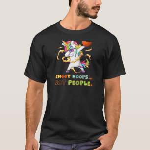 T-shirt Tireur pas gens Unicorn Basketball Cute Gi