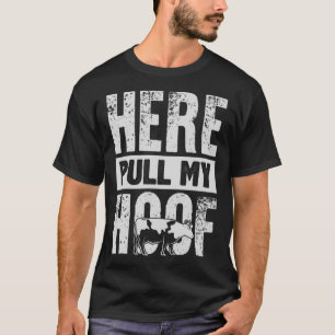 T-shirt Tirez Ici Ma Vache À La Poche