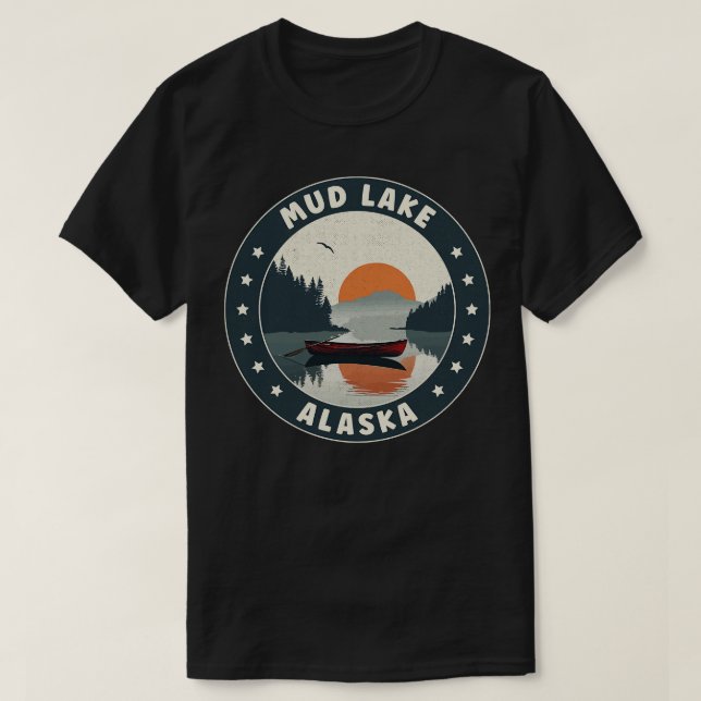 T-shirt Tirt de soleil de Mud Lake Alaska (Design devant)