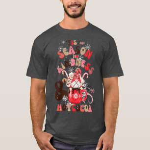 T-shirt Tis the season kindness ou Hot Cocoa Christmas Gno