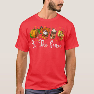 T-shirt Tis The Season Shirt Fall Pumpkin Baseball Thanksg