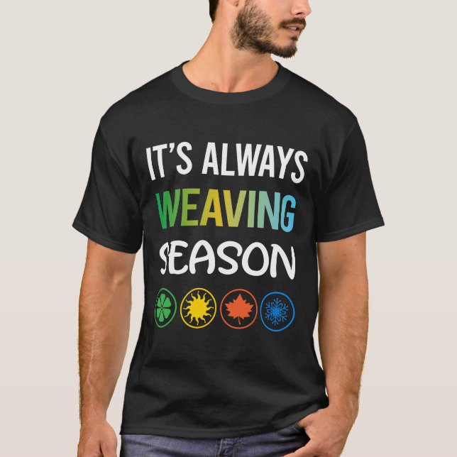T-shirt Tissage de saison drôle (Devant)