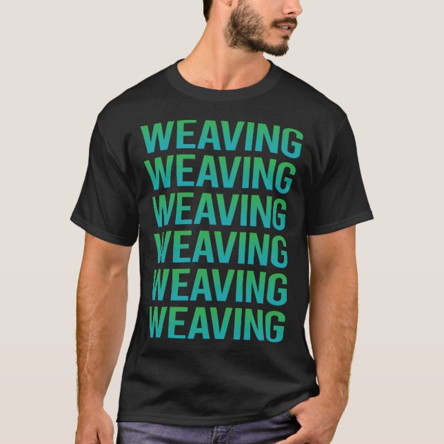 T-shirt Tissage du texte dégradé (Devant)