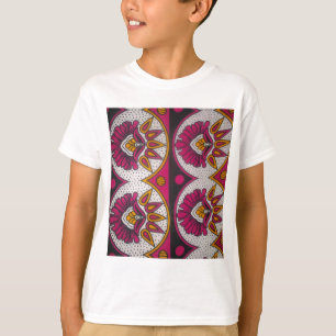 T-shirt Tissu africain coloré Motif Art Print