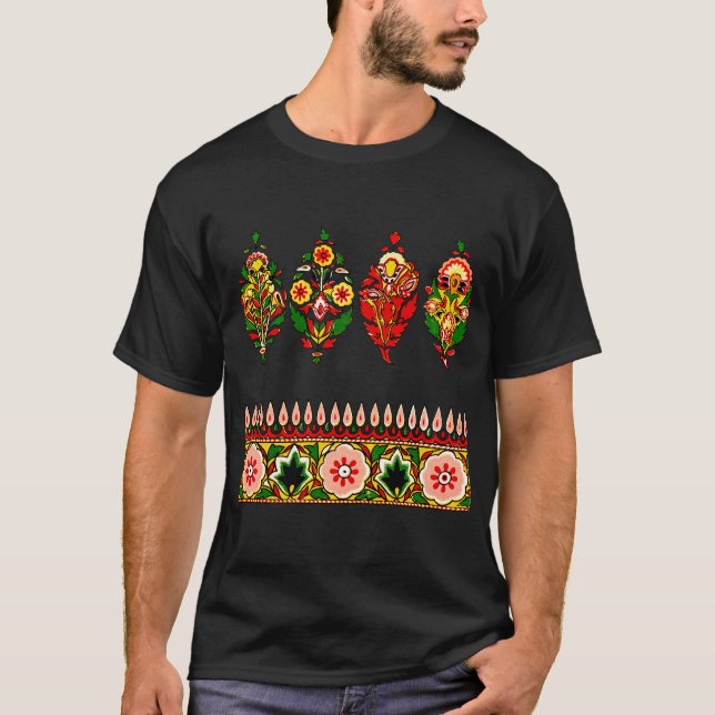 T-shirt Tissu de coton indien (Devant)
