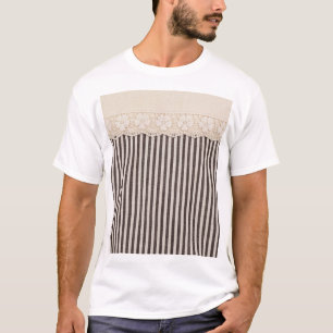 T-shirt Tissu dentelle texture textile, motif arrière - pl