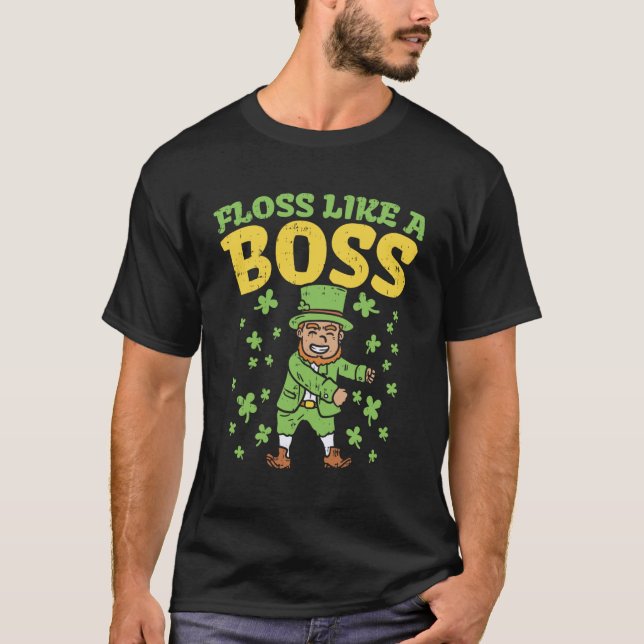 T-shirt Tissu interdentaire comme un patron St Patricks Da (Devant)