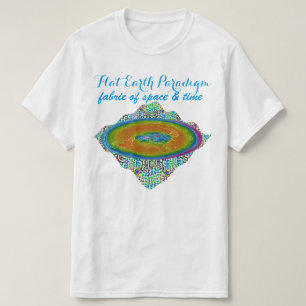T-shirt Tissu plat de paradigme de la terre de l'espace et