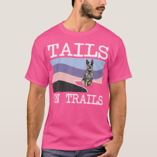 T-shirt Tissus de chien de bétail australien sur les senti