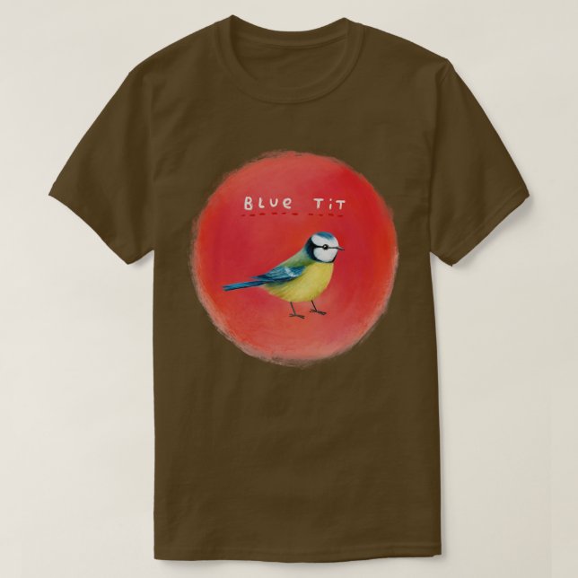 T-shirt Tit bleu (Design devant)