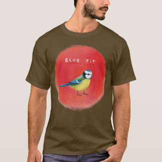T-shirt Tit bleu