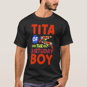 T-shirt Tita De L'Anniversaire Garçon Lazer Tag Anniversai