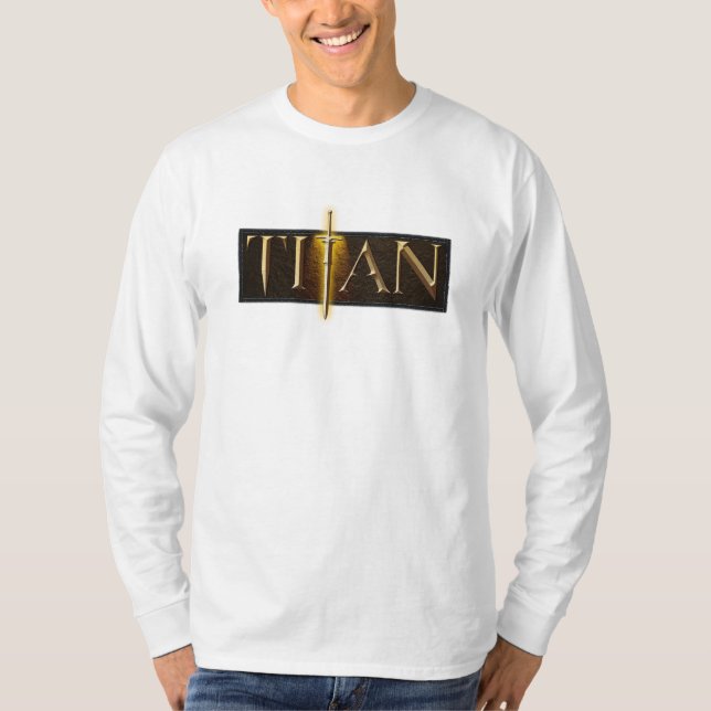 T-shirt Titan - conception antique d'épée (Devant)