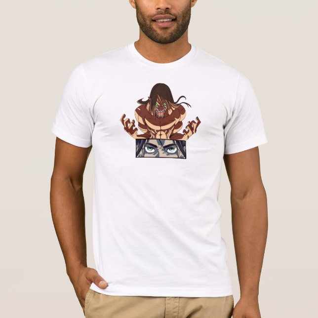 T-Shirt Titan éveillé | Guerrier Anime Transformat (Devant)