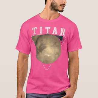 T-shirt Titan Moon Saturn Planet Système solaire Astronomi