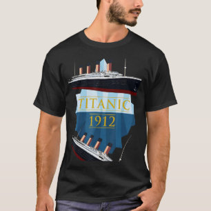 T-shirt Titanic bateau de croisière jeunesse 1912