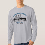 T-shirt Titanic descendant l'anniversaire de 100 ans<br><div class="desc">Est le 15 avril 2012 le 100th anniversaire de couler du revêtement d'océan titanique de RMS. Ce tee - shirt graphique commémoratif est une grande manière de se rappeler un instant historique. L'insubmersible, RMS Titanic, était un revêtement de passager qui a heurté un iceberg dans l'Océan Atlantique sur son premier...</div>