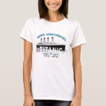 T-shirt Titanic descendant l'anniversaire de 100 ans<br><div class="desc">Est le 15 avril 2012 le 100th anniversaire de couler du revêtement d'océan titanique de RMS. Ce tee - shirt graphique commémoratif est une grande manière de se rappeler un instant historique. L'insubmersible, RMS Titanic, était un revêtement de passager qui a heurté un iceberg dans l'Océan Atlantique sur son premier...</div>