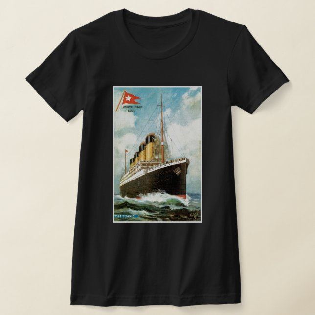 T-shirt Titanic en mer (Poser)
