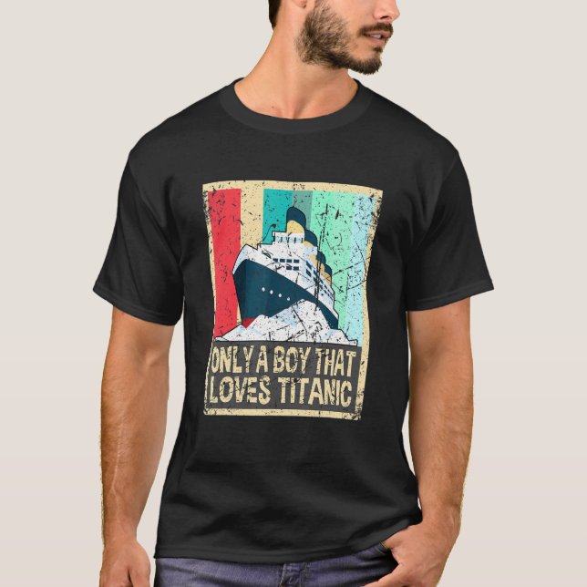 T-shirt Titanic Titanic naufrage bateau naufrage jouets Ho (Devant)