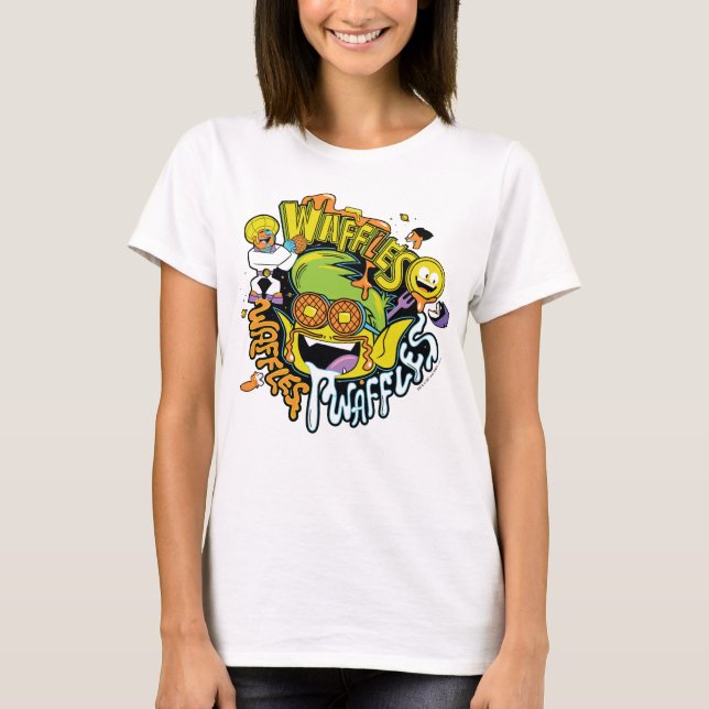 T-shirt Titans Ados, allez ! | Beast Boy Waffles (Devant)