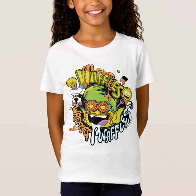 T-Shirt Titans Ados, allez ! | Beast Boy Waffles (Devant)