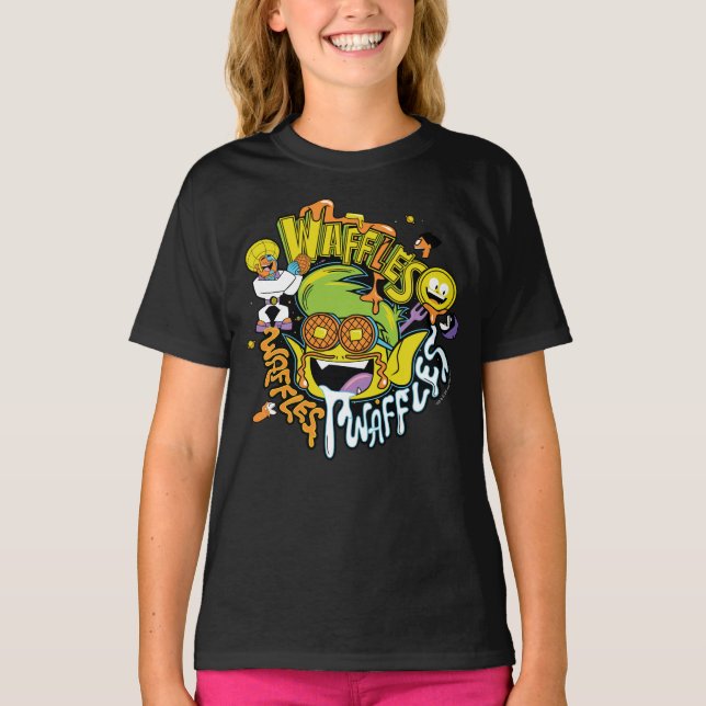 T-shirt Titans Ados, allez ! | Beast Boy Waffles (Devant)