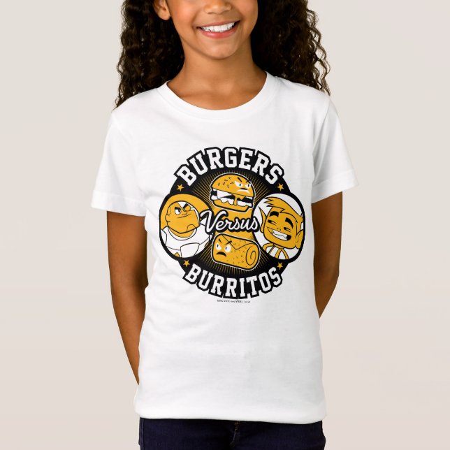 T-Shirt Titans Ados, allez ! | Burgers contre Burritos (Devant)