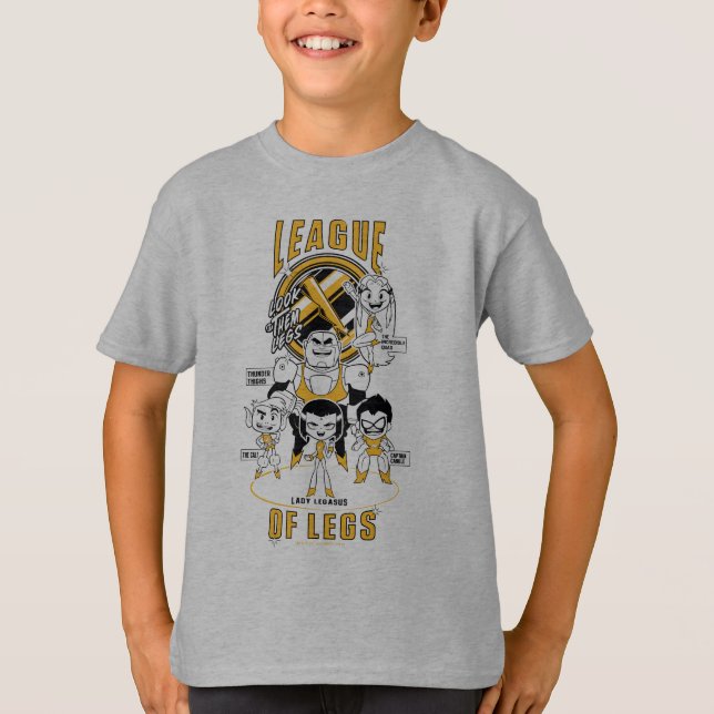 T-shirt Titans Ados, allez ! | Ligue des jambes (Devant)
