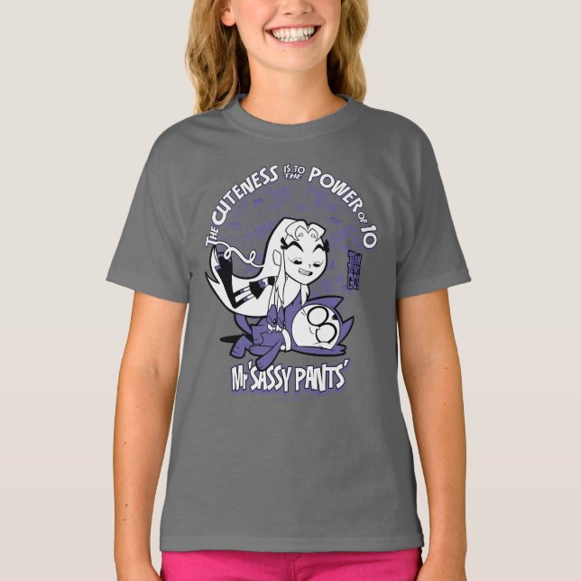 T-shirt Titans Ados, allez ! | Starfire & Mr Sassy Pants (Devant)