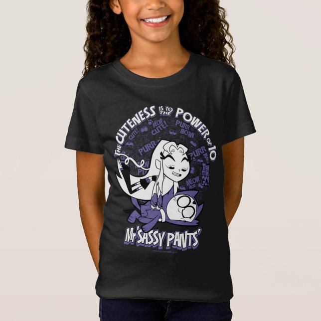 T-Shirt Titans Ados, allez ! | Starfire & Mr Sassy Pants (Devant)